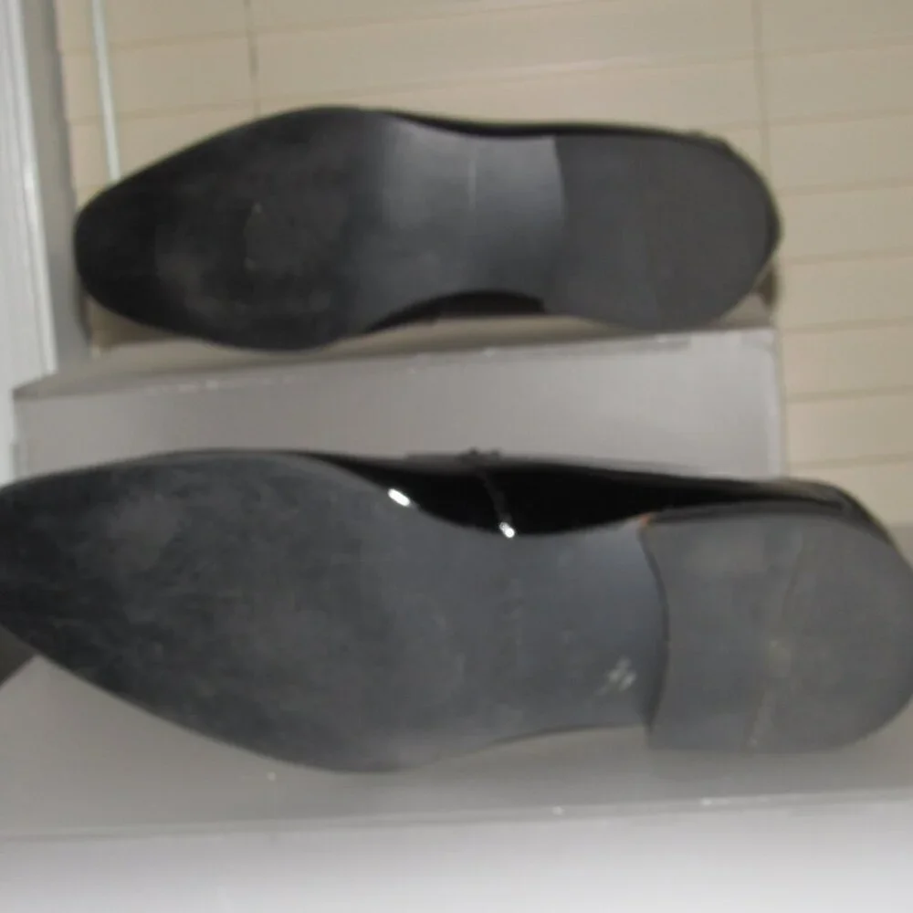 Calvin Klein Bernard Black Patent Loafers | Formal Slip-On Dress Shoes Size 9M